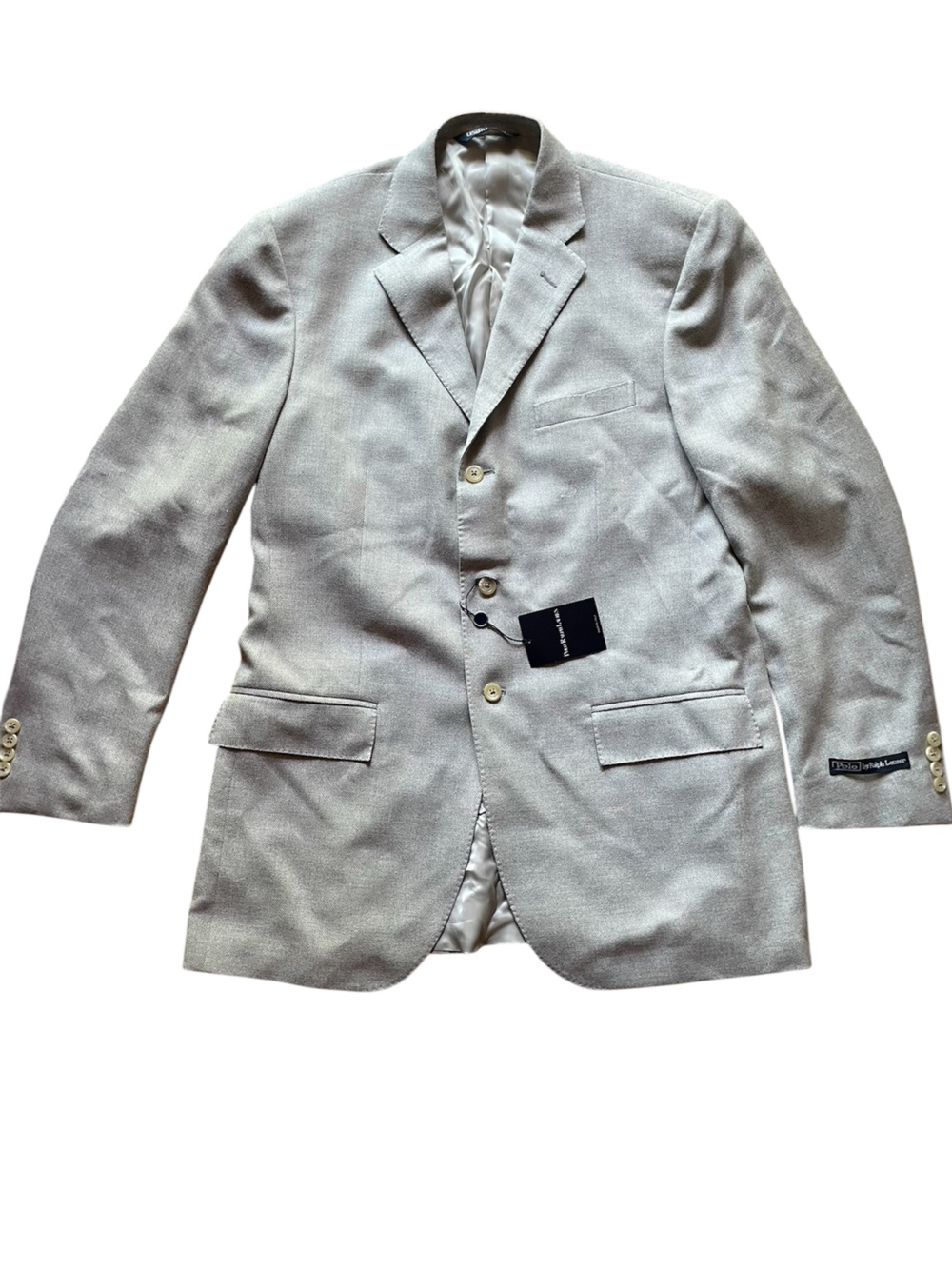 NWT Polo Ralph Lauren Gray Silk/Wool Blend Sports Coat 42L- Made in Italy